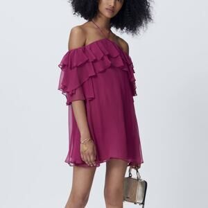 NWT Rebecca Minkoff Dena Dress in Raspberry Size S